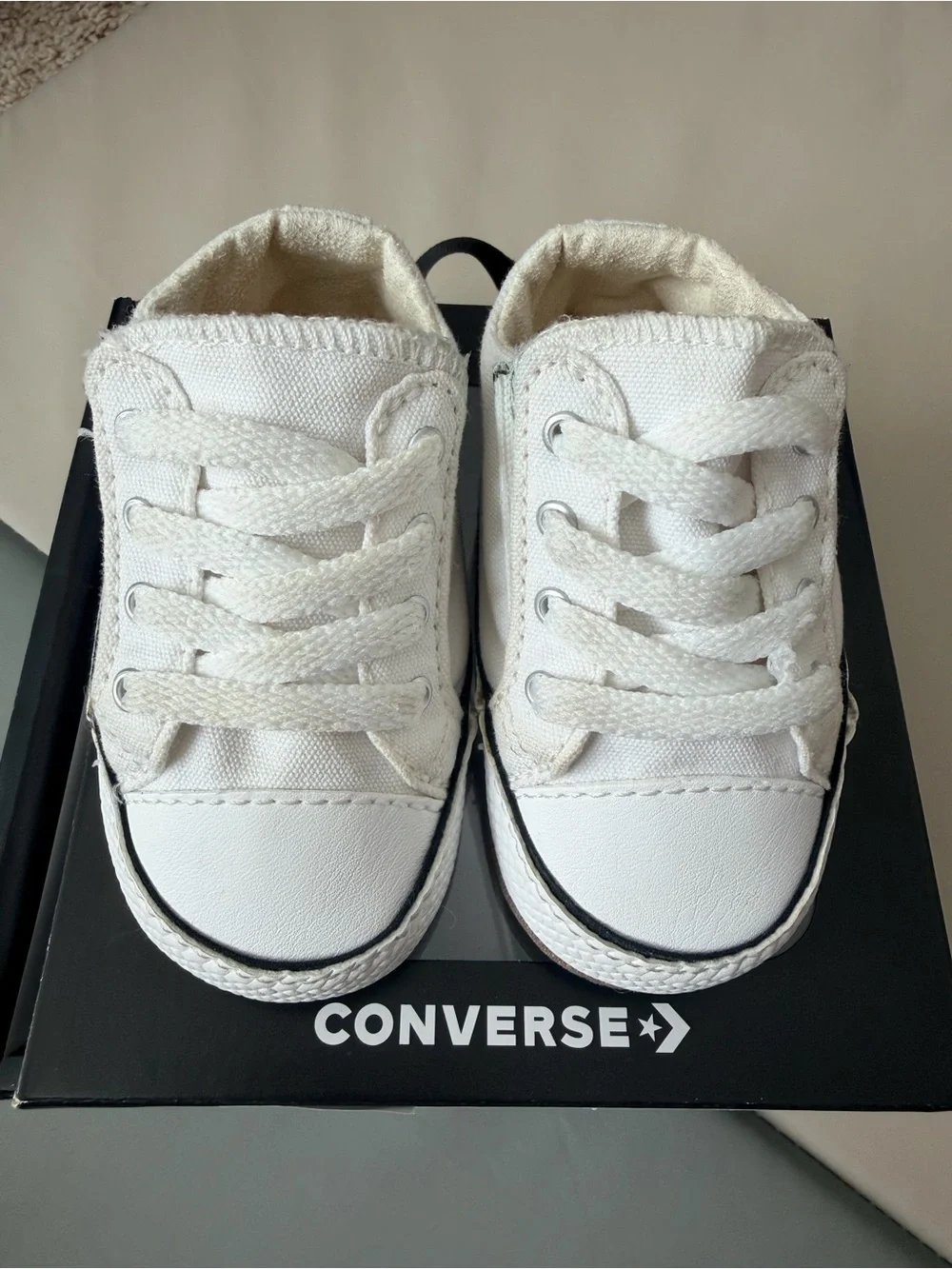 Converse Chuck Taylor All Star Cribster Canvas Baby/Infant Shoe White Size 2